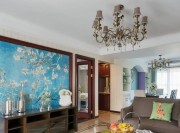 自然復(fù)古的地中海風(fēng)格150平米四居室客廳吊頂裝修效果圖 自然復(fù)古的地中海風(fēng)格150平米四居室客廳吊頂裝修效果圖