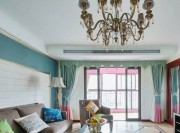 自然復(fù)古的地中海風(fēng)格150平米四居室客廳窗戶裝修效果圖 自然復(fù)古的地中海風(fēng)格150平米四居室客廳窗戶裝修效果圖