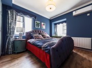 簡約清新美式風格80平米一居室臥室吊頂裝修效果圖