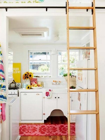 舒適的田園風(fēng)格小戶(hù)型廚房裝修效果圖