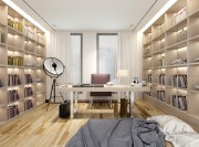 時(shí)尚簡(jiǎn)約現(xiàn)代風(fēng)格200平米別墅書(shū)房壁櫥裝修效果圖 時(shí)尚簡(jiǎn)約現(xiàn)代風(fēng)格200平米別墅書(shū)房壁櫥裝修效果圖