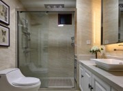 黑白時(shí)尚美式風(fēng)格80平米一居室衛(wèi)生間浴室柜裝修效果圖 黑白時(shí)尚美式風(fēng)格80平米一居室衛(wèi)生間浴室柜裝修效果圖