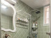 溫馨藍調的地中海風格100平米三居室衛生間裝修效果圖