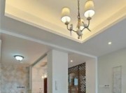 清新田園美式風格70平米公寓餐廳吊頂裝修效果圖