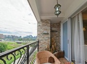 清新田園美式風格70平米公寓陽臺窗戶裝修效果圖