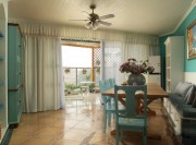 藍色唯美的地中海風格150平米別墅餐廳裝修效果圖