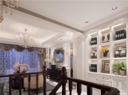 和諧愜意的美式風格120平米復式loft閣樓窗簾裝修效果圖