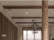 淡薄簡(jiǎn)約日式風(fēng)格110平米三居室客廳吊頂裝修效果圖