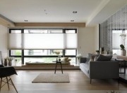 自然通透日式風(fēng)格60平米公寓客廳窗戶(hù)裝修效果圖