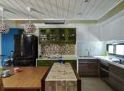 簡約復(fù)古的田園風(fēng)格120平米復(fù)式廚房裝修效果圖 簡約復(fù)古的田園風(fēng)格120平米復(fù)式廚房裝修效果圖