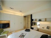 現(xiàn)代溫馨日式風(fēng)格120平米四居室臥室電視背景墻裝修效果圖 現(xiàn)代溫馨日式風(fēng)格120平米四居室臥室電視背景墻裝修效果圖