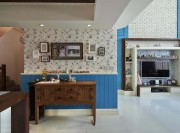 簡約復(fù)古的田園風(fēng)格120平米復(fù)式客廳照片墻裝修效果圖 簡約復(fù)古的田園風(fēng)格120平米復(fù)式客廳照片墻裝修效果圖