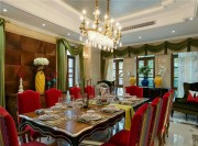 古典歐式風格別墅餐廳裝修效果圖