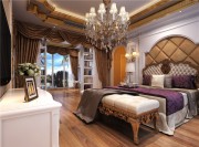 金碧輝煌的歐式風格別墅臥室裝修效果圖 金碧輝煌的歐式風格別墅臥室裝修效果圖