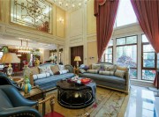 古典歐式風格別墅客廳裝修效果圖