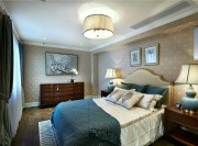 古典歐式風格別墅臥室背景墻裝修效果圖