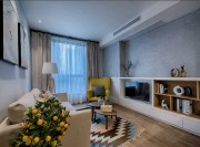 寧靜的北歐風格公寓客廳裝修效果圖