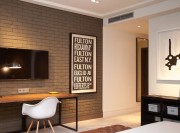 個(gè)性裝修現(xiàn)代簡(jiǎn)約風(fēng)格70平米二居室客廳電視背景墻裝修效果圖