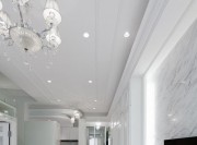 純白浪漫歐式風(fēng)格60平米小戶(hù)型客廳電視背景墻裝修效果圖