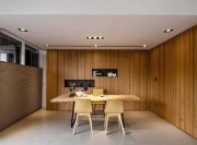 自然生動現(xiàn)代簡約120平米復(fù)式loft餐廳背景墻裝修效果圖