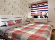 現(xiàn)代個性歐式風(fēng)格100平米二居室臥室背景墻裝修效果圖