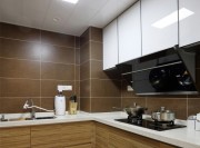 現(xiàn)代個性歐式風(fēng)格100平米二居室廚房櫥柜裝修效果圖