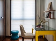 張揚簡致歐式風格100平米三居室書房背景墻裝修效果圖