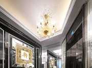 輕盈華麗歐式風(fēng)格140平米三居室玄關(guān)過(guò)道裝修效果圖