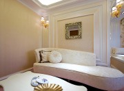 優雅大方歐式風格130平米四居室客廳背景墻裝修效果圖