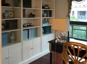 高貴典雅歐式風(fēng)格90平米二居室書房背景墻裝修效果圖