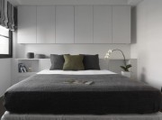 清新簡(jiǎn)約北歐風(fēng)格120平米三居室臥室背景墻裝修效果圖