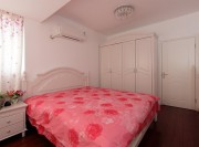 華貴溫馨歐式風(fēng)格120平米三居室臥室背景墻裝修效果圖