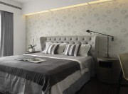 清新簡(jiǎn)約北歐風(fēng)格120平米三居室臥室裝修效果圖