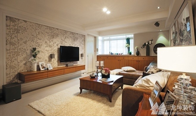 北歐溫馨田園風格140平米四居室裝修效果圖