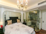 古典設(shè)計歐式風格110平米三居室臥室背景墻裝修效果圖