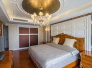 雅致時尚歐式風格120平米三居室臥室吊頂裝修效果圖