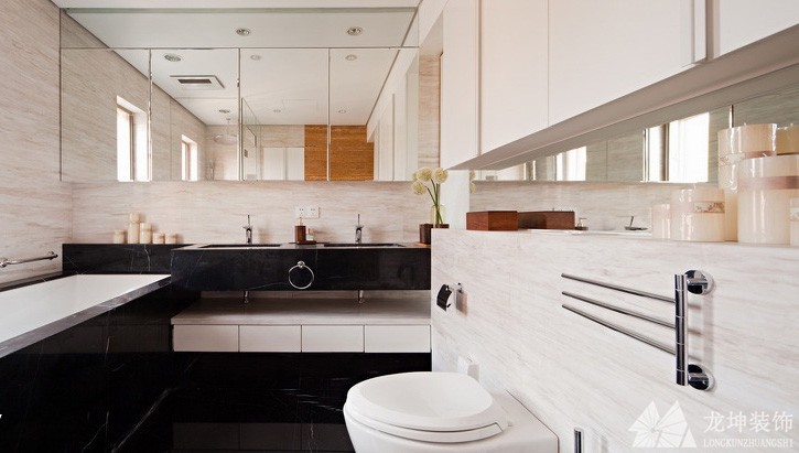 北歐森系舒適220平米別墅衛生間浴室柜裝修效果圖