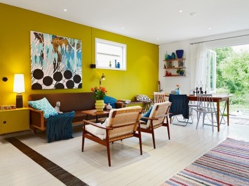 北歐創意多彩120平米復式裝修效果圖