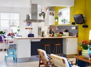 北歐創意多彩120平米復式餐廳吧臺裝修效果圖