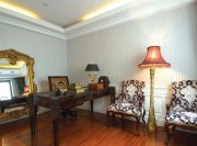 歐式宮廷精致280平米別墅書(shū)房背景墻裝修效果圖