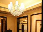 奢華深沉歐式風(fēng)格220平米別墅書(shū)房吊頂裝修效果圖