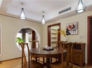 時尚雅致中式風(fēng)格90平米二居室餐廳吊頂裝修效果圖