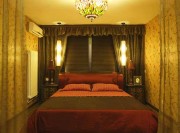 特色雅致中式風格90平米二居室臥室背景墻裝修效果圖