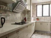 時尚雅致中式風(fēng)格90平米二居室廚房櫥柜裝修效果圖