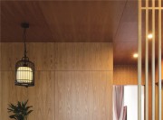 雅美自然東南亞風格100平米三居室餐廳背景墻裝修效果圖