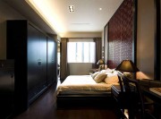 中式簡(jiǎn)約清新120平米三居室臥室吊頂裝修效果圖