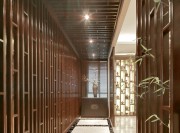 文藝古典中式風格110平米三居室玄關過道裝修效果圖