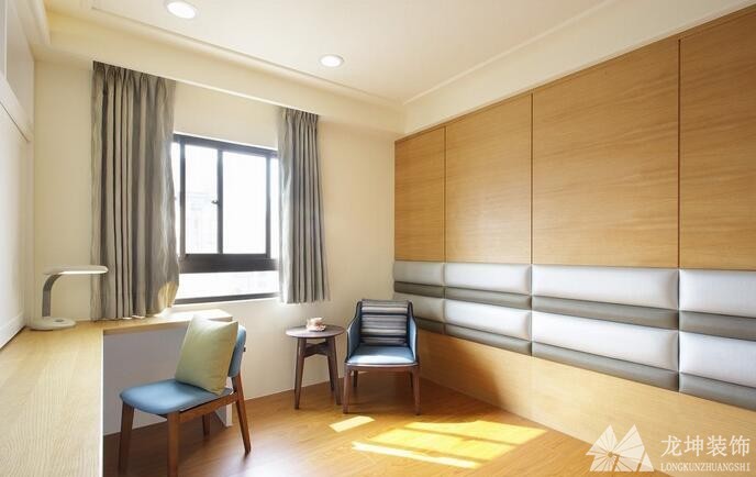 中式禪意雅致120平米復(fù)式書房吊頂裝修效果圖