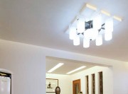 中式簡約雅致100平米復(fù)式客廳吊頂裝修效果圖