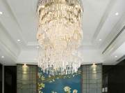 優雅大氣中式風格300平米別墅客廳吊頂裝修效果圖